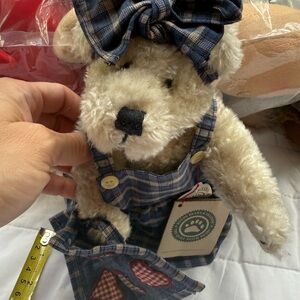 Plaid Blue Hair Bow Accessory